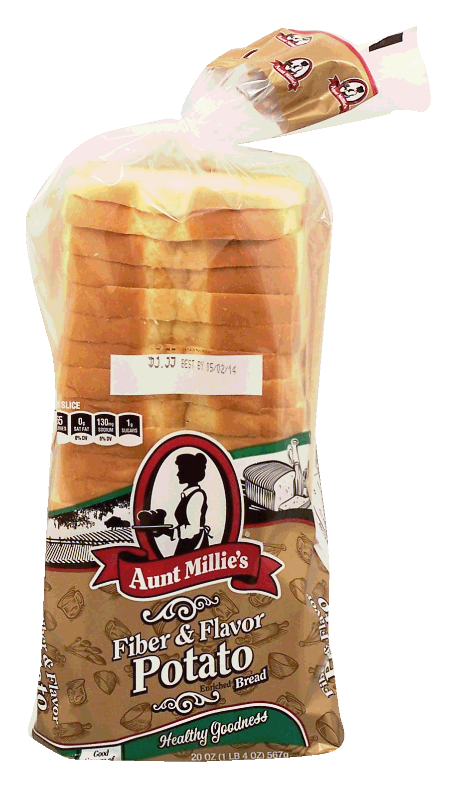 Aunt Millie's Healthy Goodness fiber & flavor potato enriched bread sliced loaf Full-Size Picture